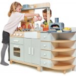 Leaf Toys Dřevěná kuchyňka s pecí na pizzu La Fiamma Grand Kitchen Tender – Zboží Mobilmania