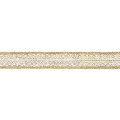 Dekorační jutová páska s krajkou 4 cm, návin 5 m – Zboží Mobilmania