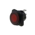 SCI ON-OFF SPST 2 polohy kulatý podvětlený červený – HobbyKompas.cz