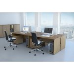 NABYTEK-DESIGNOVY.CZ - R111001 03 Sestava kancelářského nábytku Komfort 1 calvados – Zboží Dáma