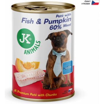 JK Animals Fish & Pumpkin Premium Paté with Chunks superprémiová masová 400 g