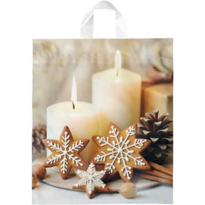 Paper Design Igelitová vánoční taška vzor12 40x46x8 (s uchem) – Zboží Živě