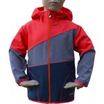 Fantom BUNDA SOFTSHELL MODRÝ MELÍR ŠEDÝ MELÍR SVÍTIVĚ ORANŽOVÁ – Zboží Dáma