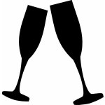 Artremiss Sklenice na šampus plastová šablona 423 B 14,5x14,5cm – Zboží Dáma