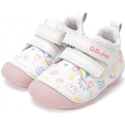 D.D.step dětské kotníkové boty S015-61675 bílé – Hledejceny.cz