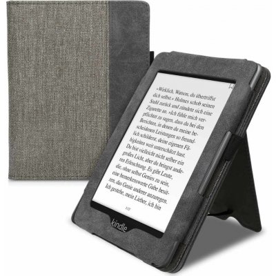 KW Mobile Double Leather KW5021601 pro Amazon Kindle Paperwhite 1/2/3 šedá černá – Zboží Mobilmania