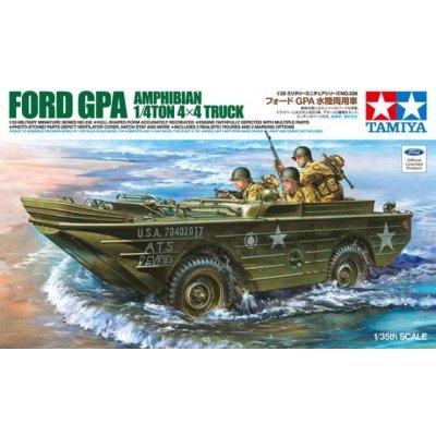 Tamiya Plastikový model vojenské techniky 35336 U.S. Ford G.P.A. Amphibian Jeep w/ PE Parts 1:35 – Zbozi.Blesk.cz