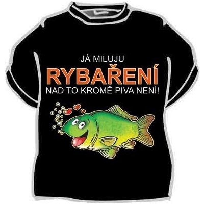 decoDoma Originální tričko Já miluju rybaření – Zboží Dáma