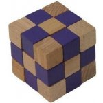 Dřevěný hlavolam oranžová kostka – Sleviste.cz