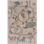 Hanse Home Adventures zvířecí park krémový / hnědý / šedý – Zboží Mobilmania