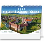 stolní Malebná zákoutí Česka s extra velkým kalendáriem 30 x 21 cm 2026 – Zboží Dáma