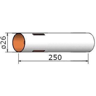 Klima Papírová trubka 26x250mm 3-drážky – Zbozi.Blesk.cz