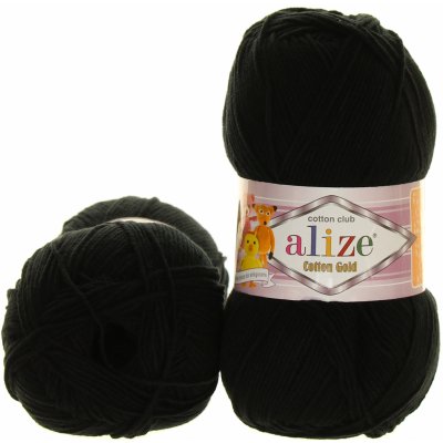 Alize Cotton Gold černá 60 – Zboží Mobilmania