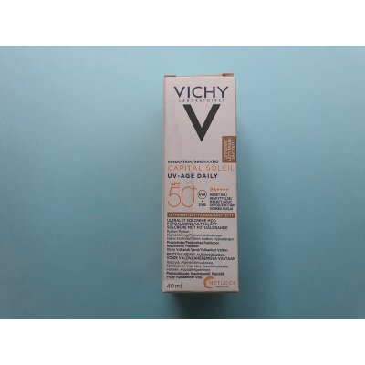 Vichy Capital Soleil UV-Age fluid tónovaný SPF50+ 40 ml – Zboží Mobilmania