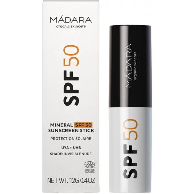 MÁDARA Mineral SPF50 Sunscreen Stick opalovací krém v tyčince SPF 50 12 g – Hledejceny.cz