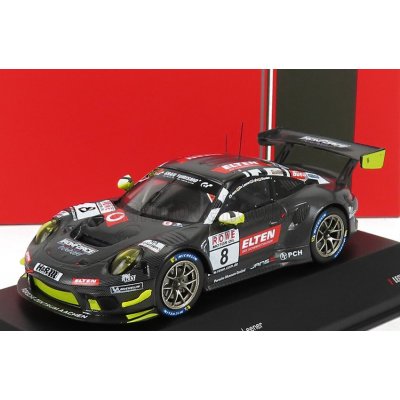 Ixo-models Porsche 911 991-2 Gt3-r Team Iron Force N 8 Vln1 Adac Nurburgring 2019 L.luhr A.de Leener J.e.slooten Carbon Black 1:43 – Zboží Mobilmania