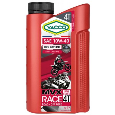 Yacco MVX Race 4T 10W-40 1 l – Hledejceny.cz