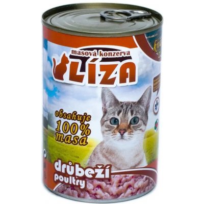 LÍZA krmivo v konzervách drůbež 6 x 400 g – Hledejceny.cz