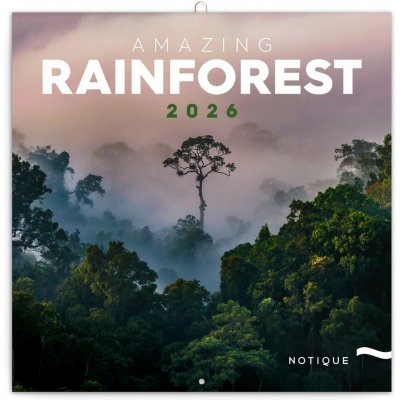 poznámkový Deštné pralesy 30 x 30 cm 2026 – Zboží Dáma