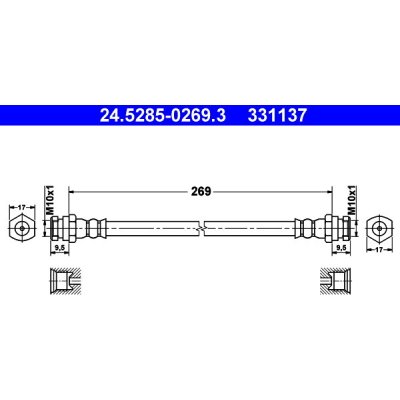 ATE Brzdová hadice 24.5285-0269.3