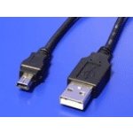 Goobay93623 USB 2.0 USB A(M) - miniUSB 5pin B(M), 1,5m, černý – Zboží Mobilmania