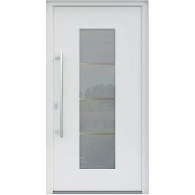 ARON vchodové dveře 3141-1 bílé 100 x 210 cm L – Hledejceny.cz