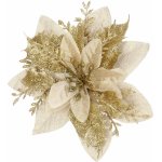 Springos CA0730 VÁNOČNÍ DEKORACE "POINSETTIA" 13X13 CM – Zboží Dáma