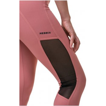 Nebbia High Waist Mesh Leggings 573 růžové