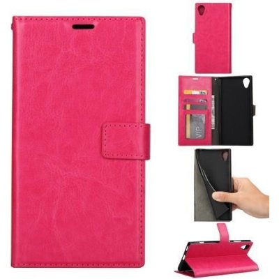 Pouzdro Crazy PU kožené peněženkové Sony Xperia XA1 Plus - rose – Zboží Mobilmania