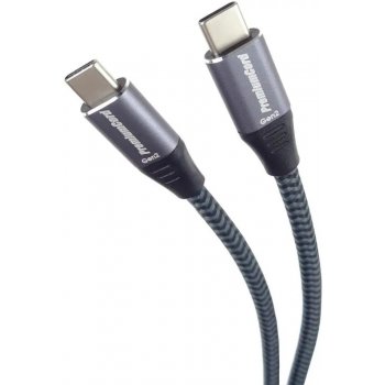 Premiumcord ku31cr1 USB-C USB 3.2 GEN 2, 3A, 60W, 20Gbit/s, bavlněný oplet, 1m