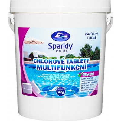 Sparkly POOL Chlorové tablety 5v1 multifunkční Maxi 10 kg – Zboží Dáma