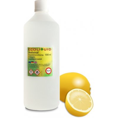 Ecoliquid Antiviral dezinfekce na ruce sprej citrón 1 l