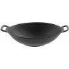 Pánev TableCraft Litinová WOK ploché dno 35,5 cm