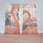 Záclony Plameňáci 2: 2 ks - 150x250 cm - Sablio – Hledejceny.cz