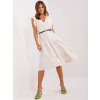 Dámské šaty ITALY MODA volánkové midi šaty dhj-sk-5653.16x-light beige béžové Světle