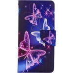 TopQ Realme C35 knížkové Modré s motýlky 74886 – Zboží Živě