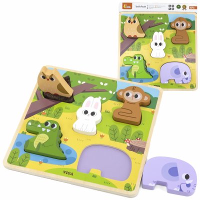 Viga Toys puzzle Lesní zvířátka