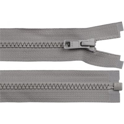 Kostěný zip YKK No 5 délka 80 cm bundový, malé, 135 šedá – Hledejceny.cz