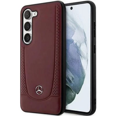 Pouzdro Mercedes Samsung Galaxy S23+ red Leather Urban Bengale