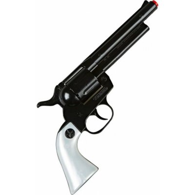 Alltoys Gonher Kovbojský revolver kovový černý 12 ran