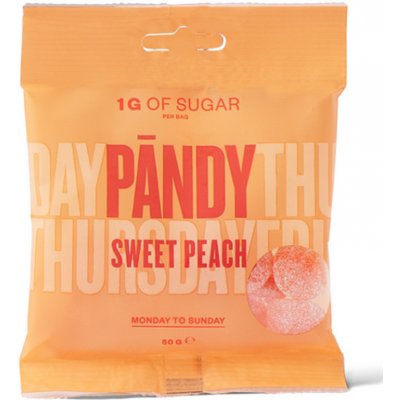 PÄNDY Candy sweet peach gumové bonbony 50 g
