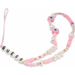 Pouzdro Guess poutko na telefon Beads Shell růžové – Zboží Živě