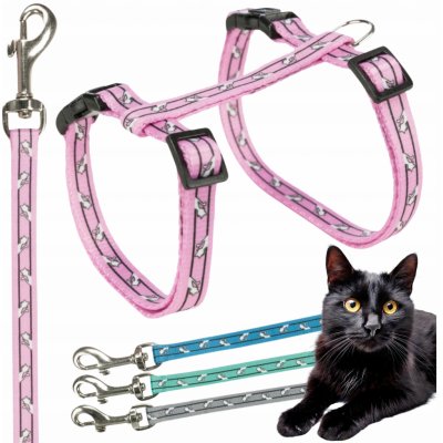 Trixie Postroj s vodítkem pro kočku 27 - 45 cm 10 mm 1,20 m – Zboží Dáma