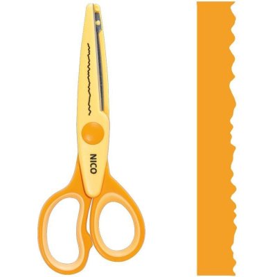 Heyda Nůžky ozdobné Nico - otrhaný vzor – Zboží Mobilmania