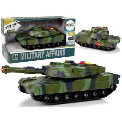 LEAN Toys Vojenský tank Moro Sound Lights 1:32