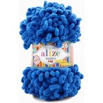 Alize příze Puffy Fine 637 modrá jeans – Zboží Mobilmania