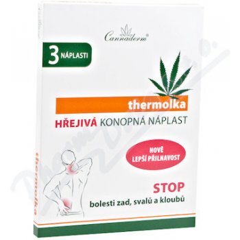 Cannaderm thermolka hřejivý náplast NEW 3 ks