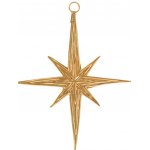 Ib Laursen Kovová ozdoba Gold Oblong Star, zlatá barva, kov – Hledejceny.cz