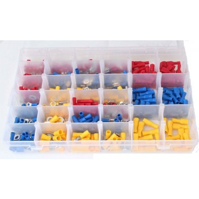 Kabelová oka, konektory a spojky, sada 480 ks - ASTA – Sleviste.cz