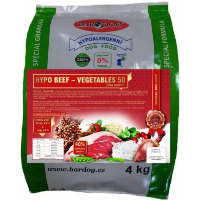 Bardog Lisované za studena HYPO BEEF VEGETABLES 50 4 kg